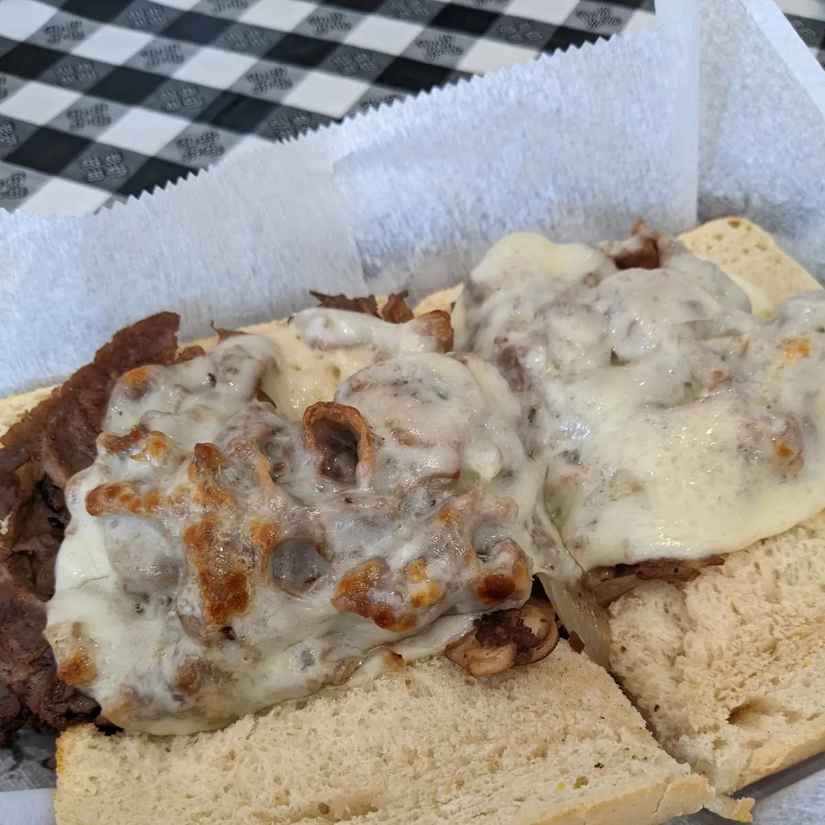Philly Cheesesteak Baked Sub