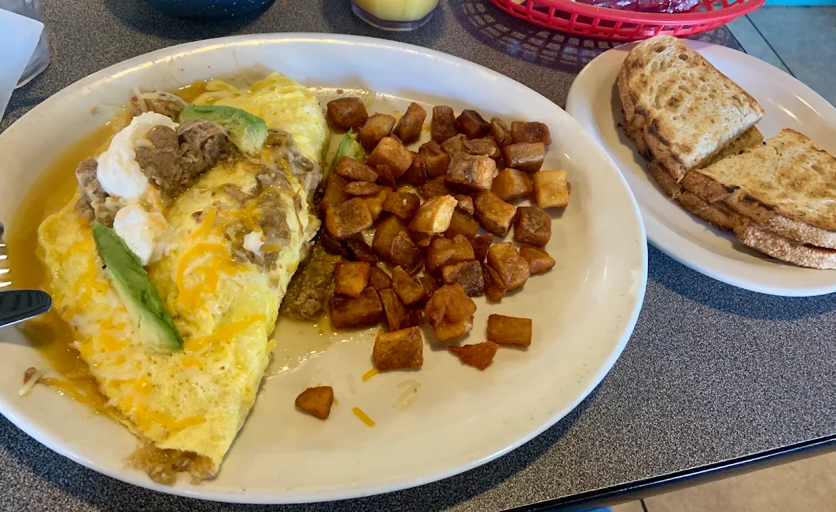 Green Chile Pork Omelette