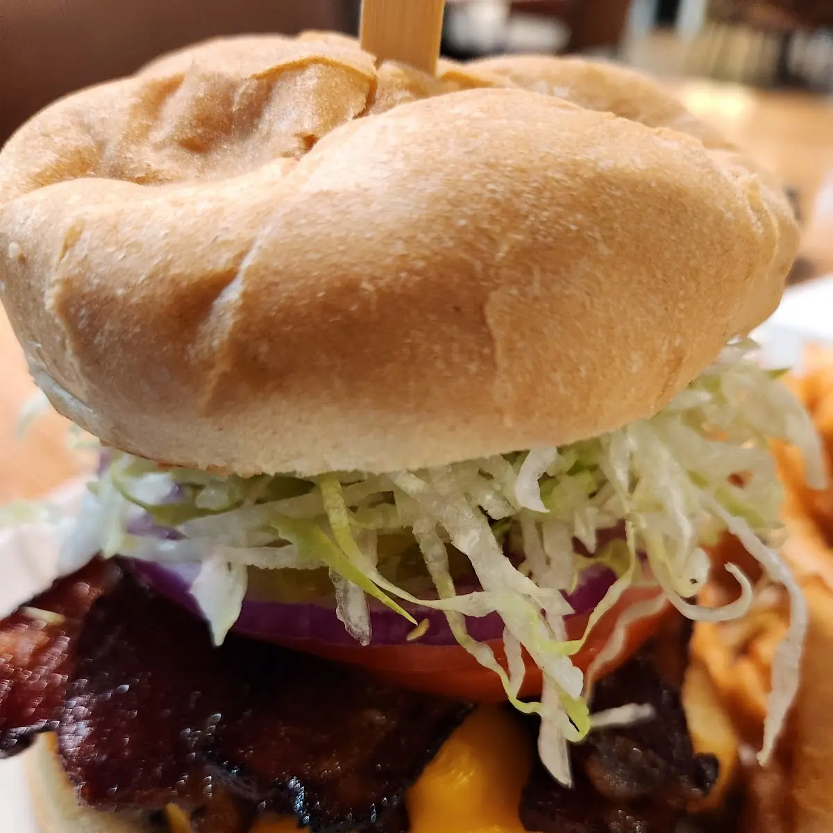 Avocado Bacon Cheeseburger