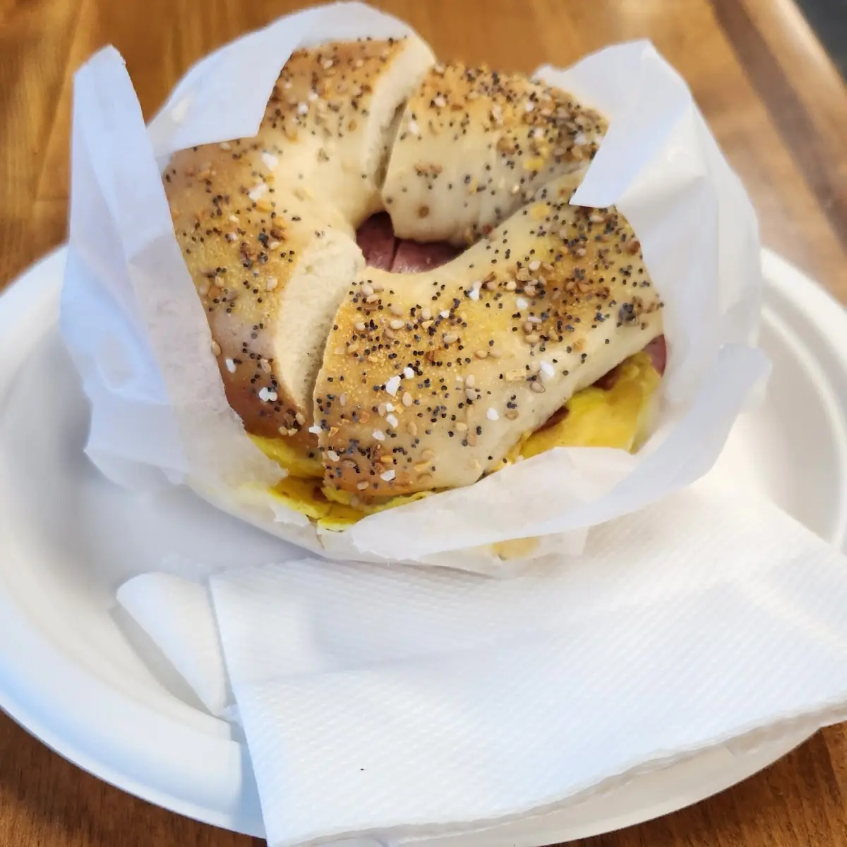 Bacon Egg and Cheese on Everything Bagel