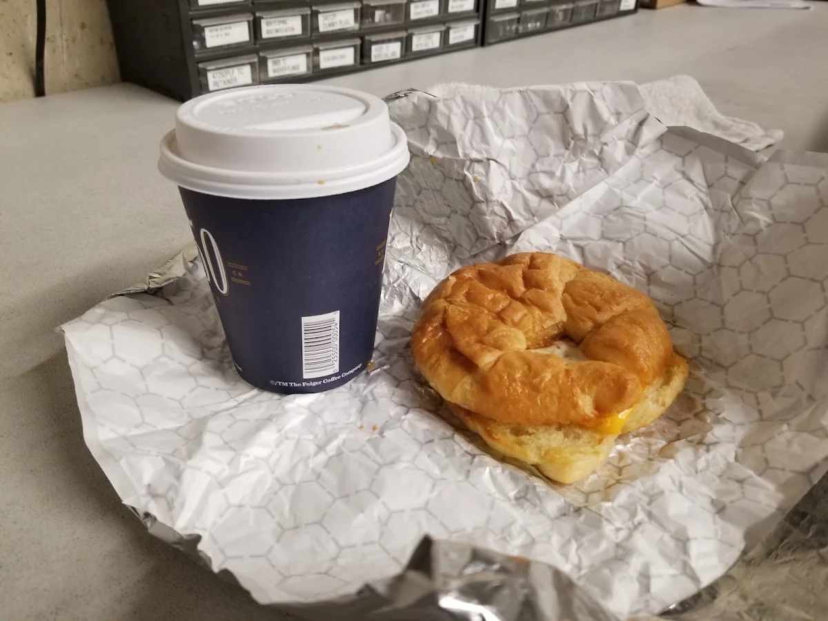 Egg and Cheese Croissant Breakfast Sandwich