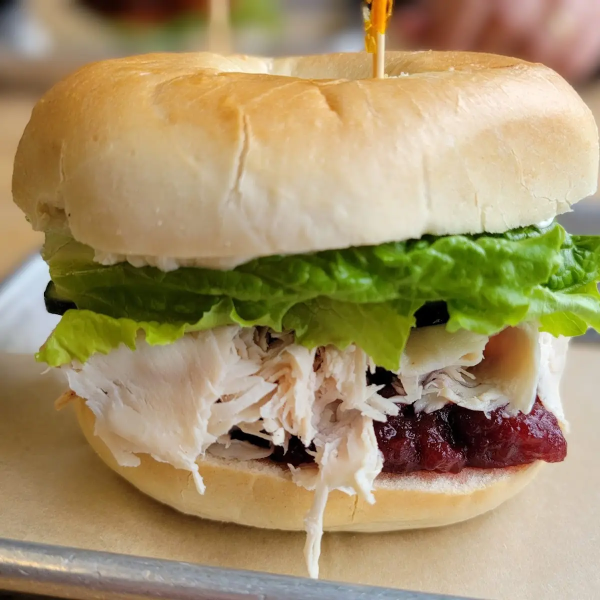 Turkey Cranberry on Bagel