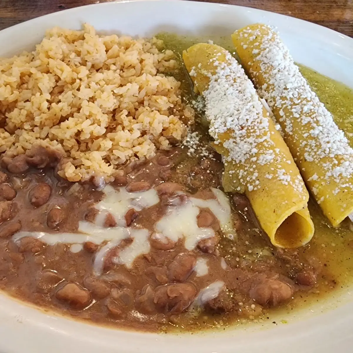 Rice and Refried Beans