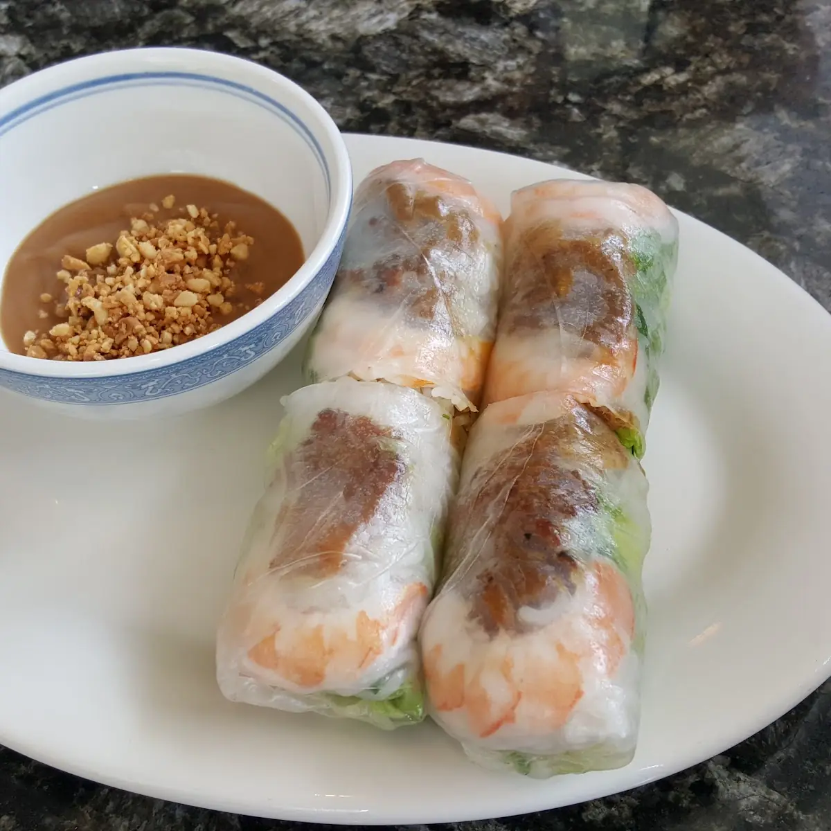 Spring Rolls with Peanut Sauce
