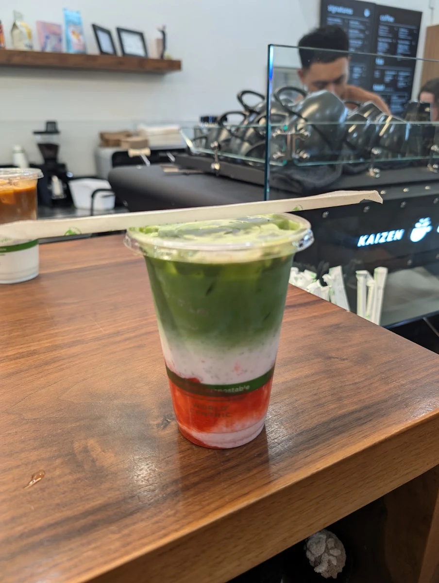 Mango and Strawberry Matcha