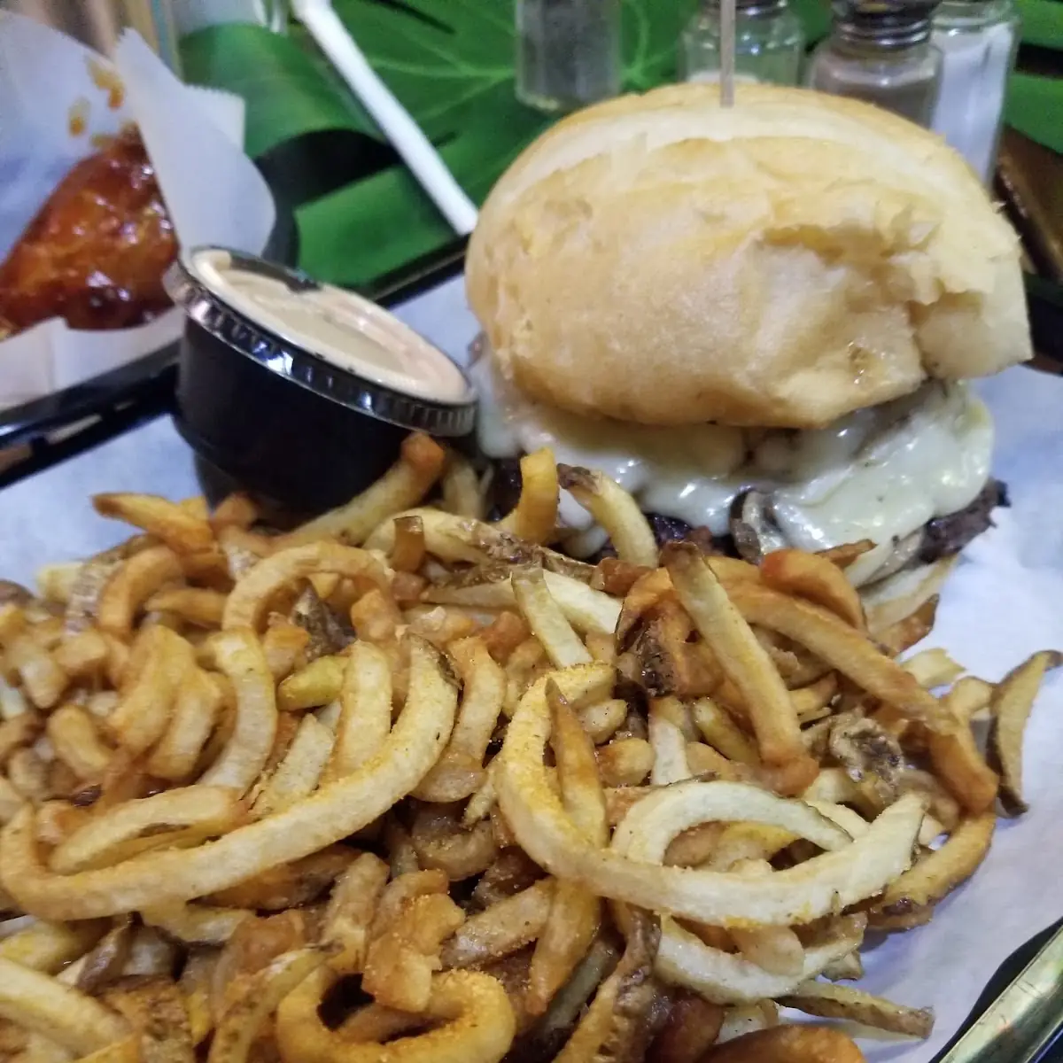 Mushroom Swiss Burger