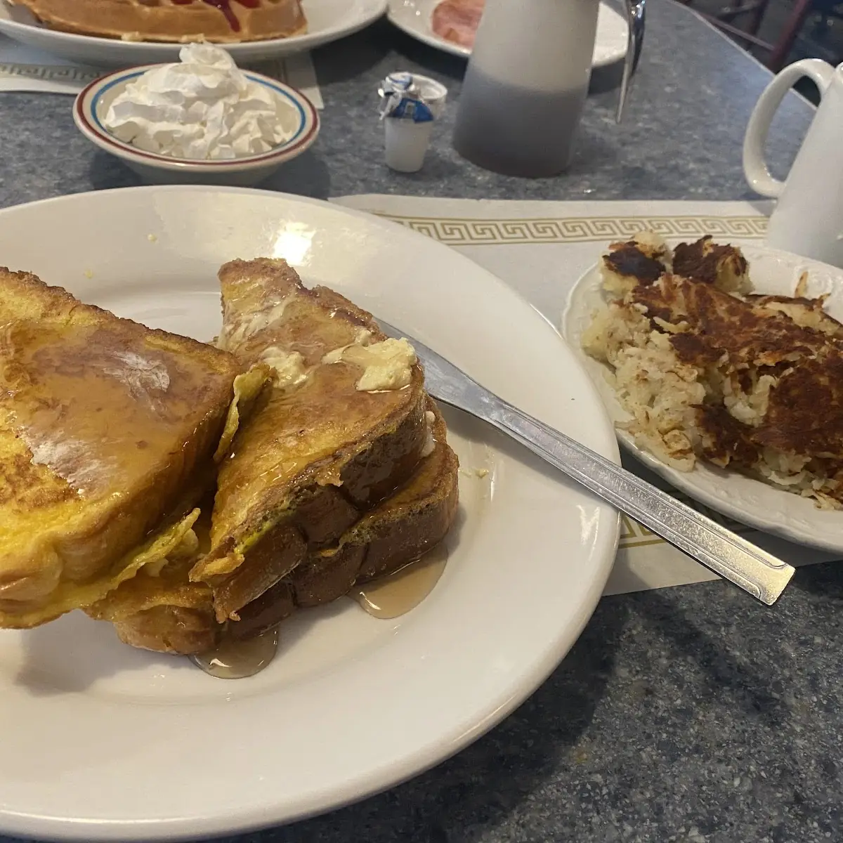 French Toast and Hash Browns