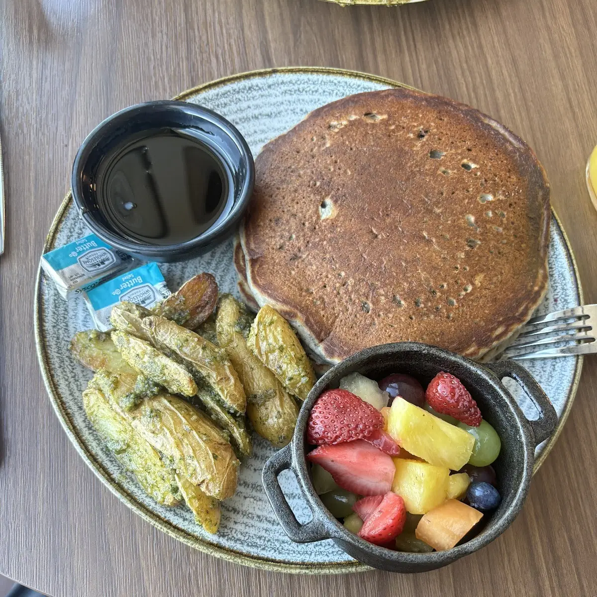 Blue Corn Blueberry Pancakes