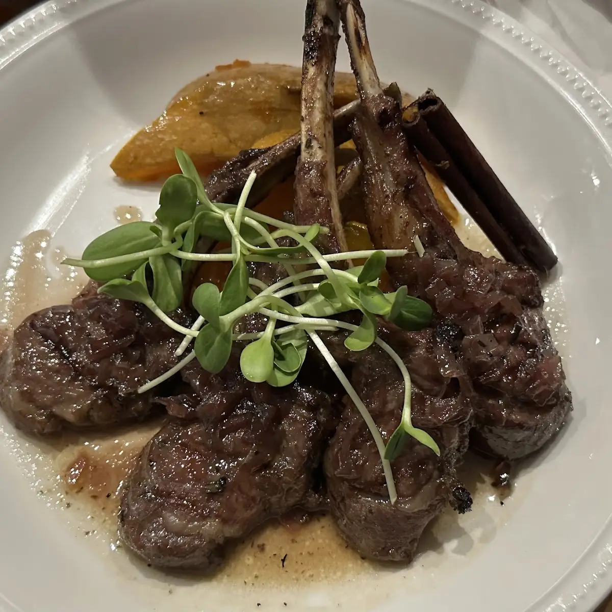 Lamb Chops with Honey Pumpkin