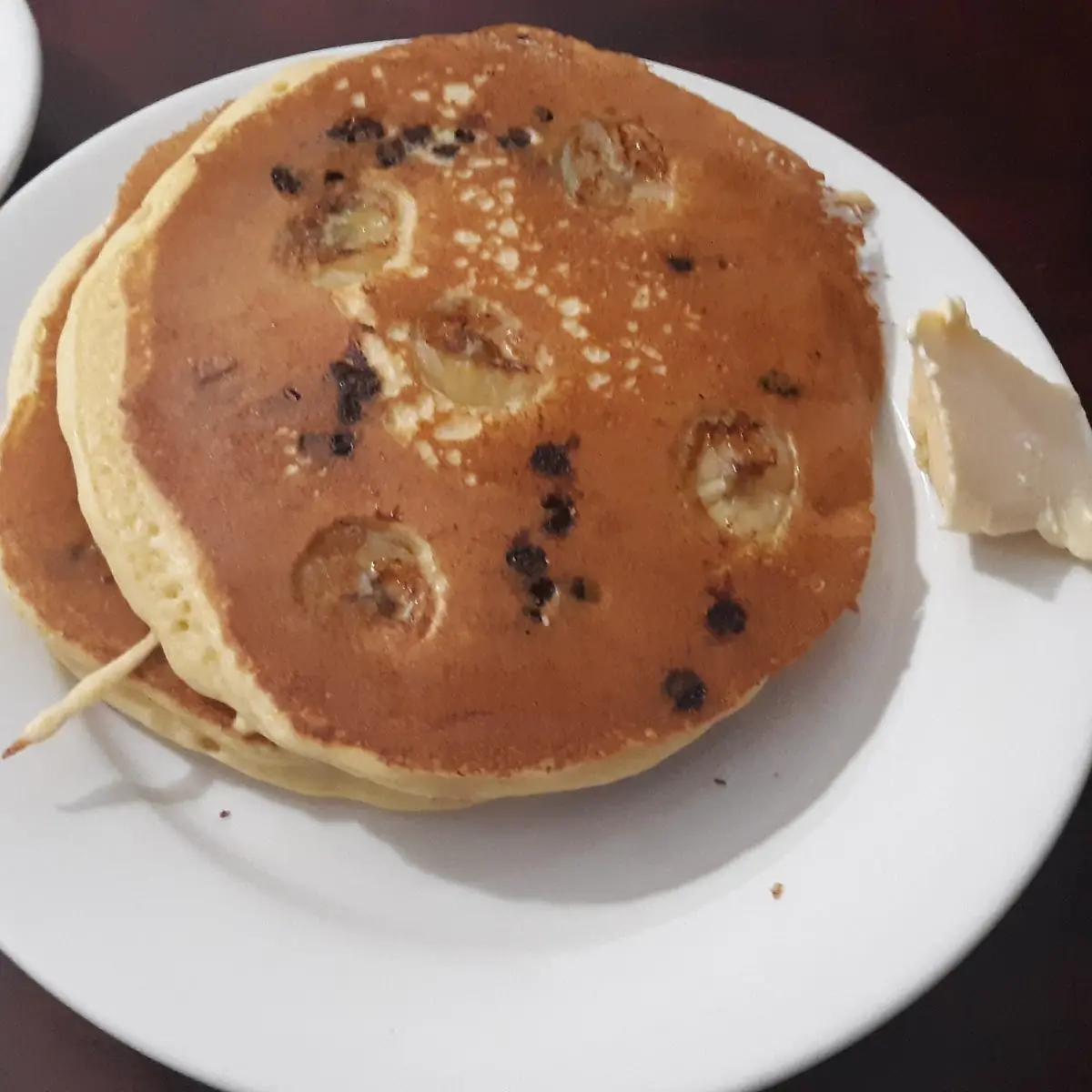 Banana Chocolate Chip Pancakes