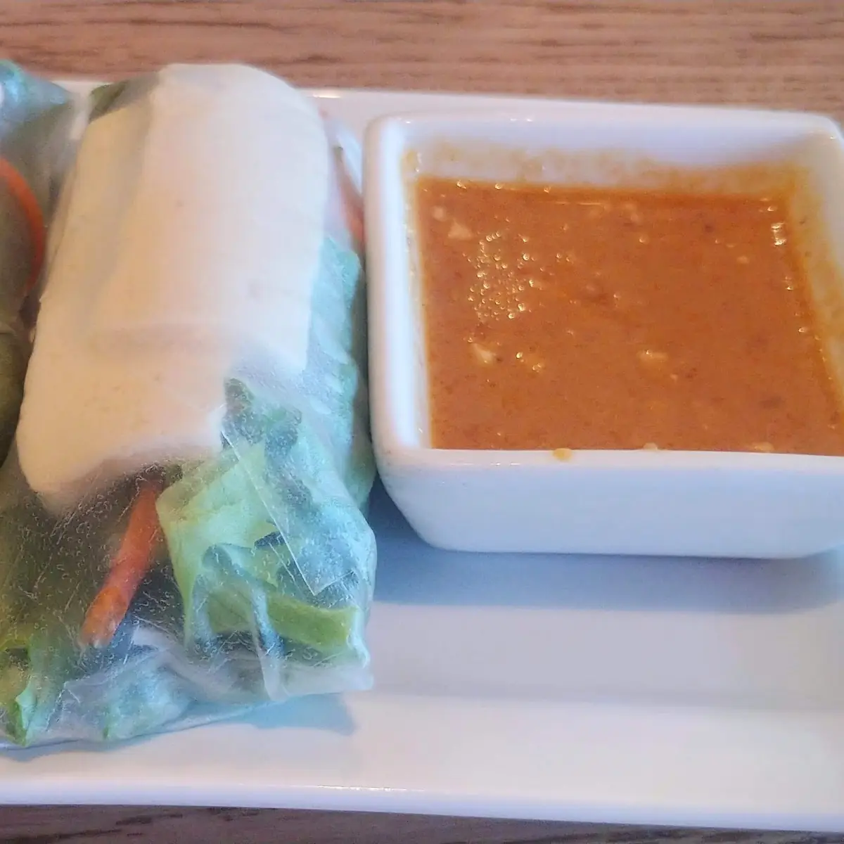 Fresh Spring Rolls with Tofu and Peanut Sauce