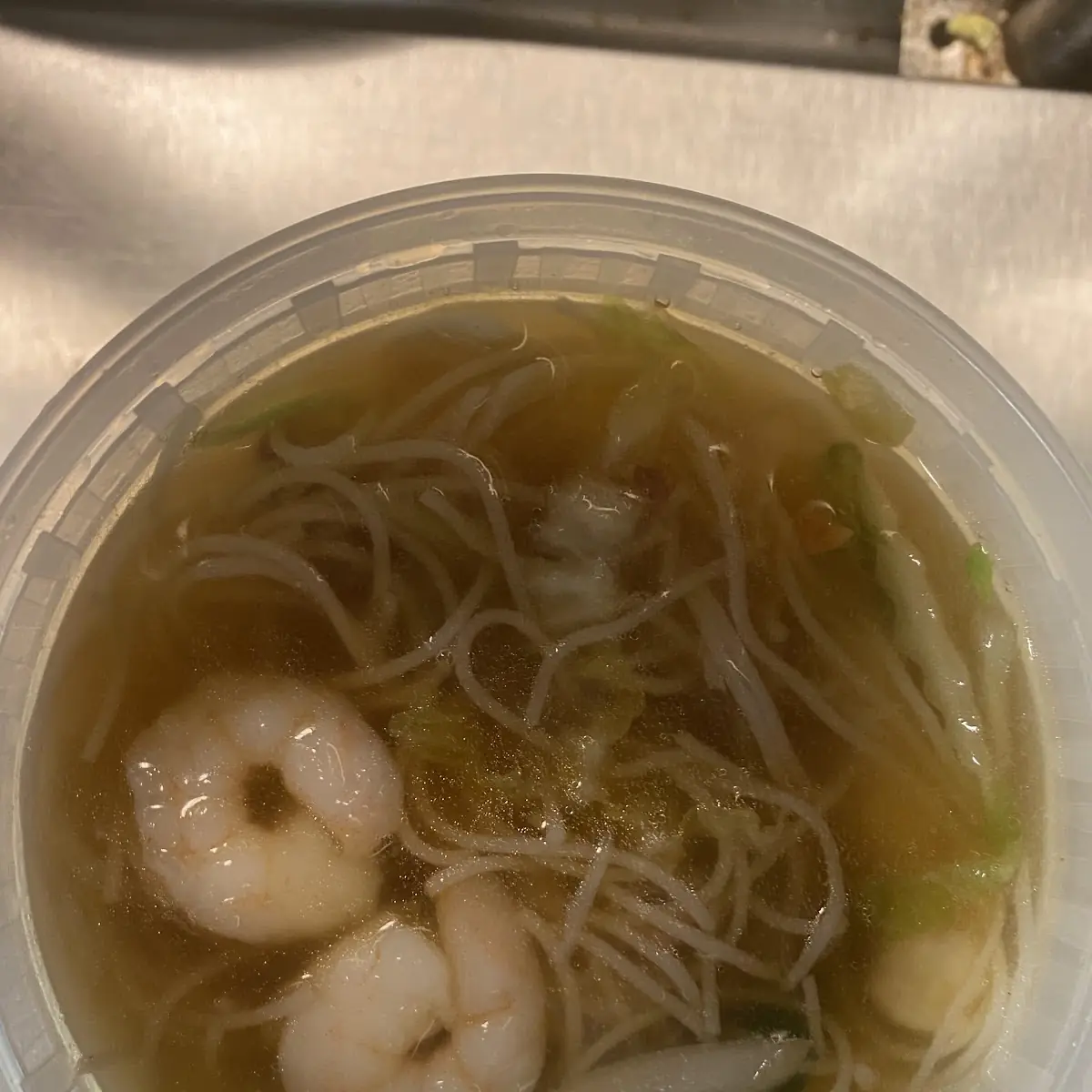 Shrimp Mei Fun Noodle Soup