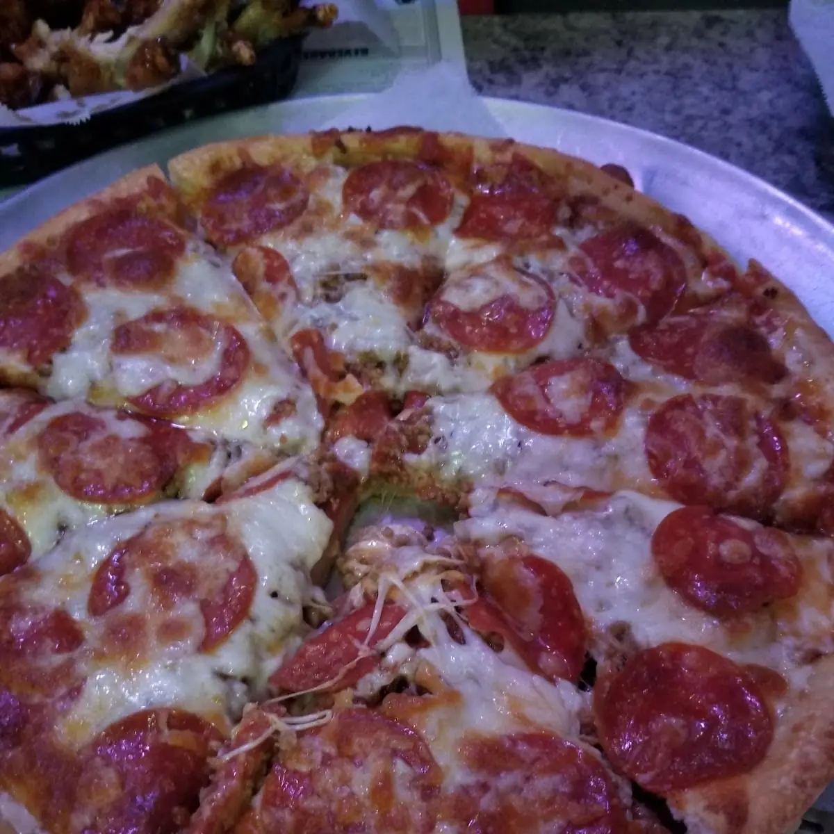 Pepperoni and Sausage Pizza