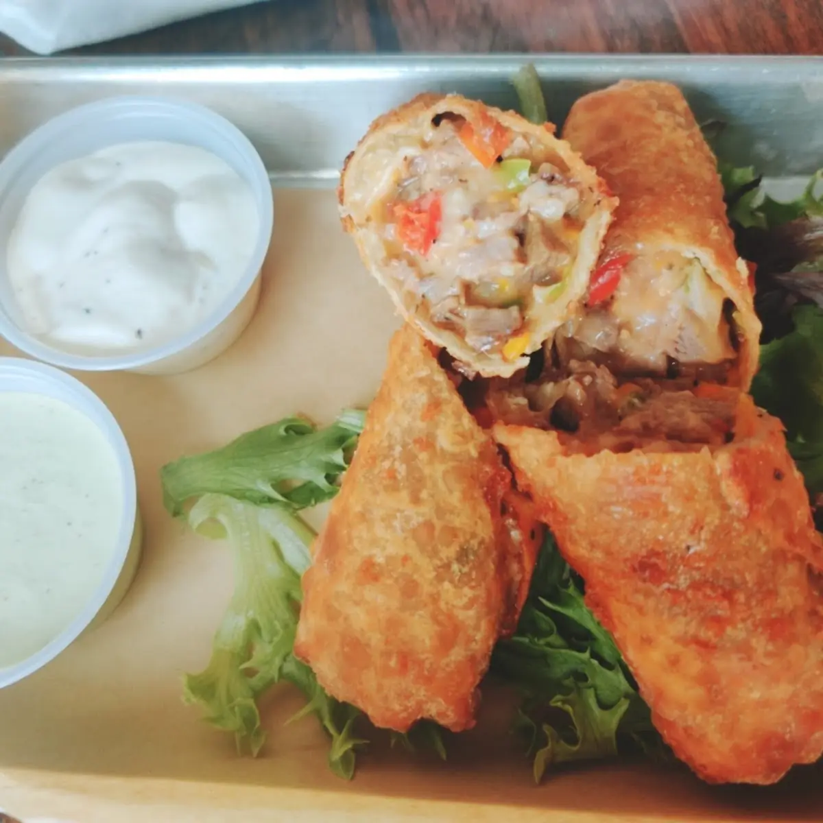 Tri Tip Egg Roll