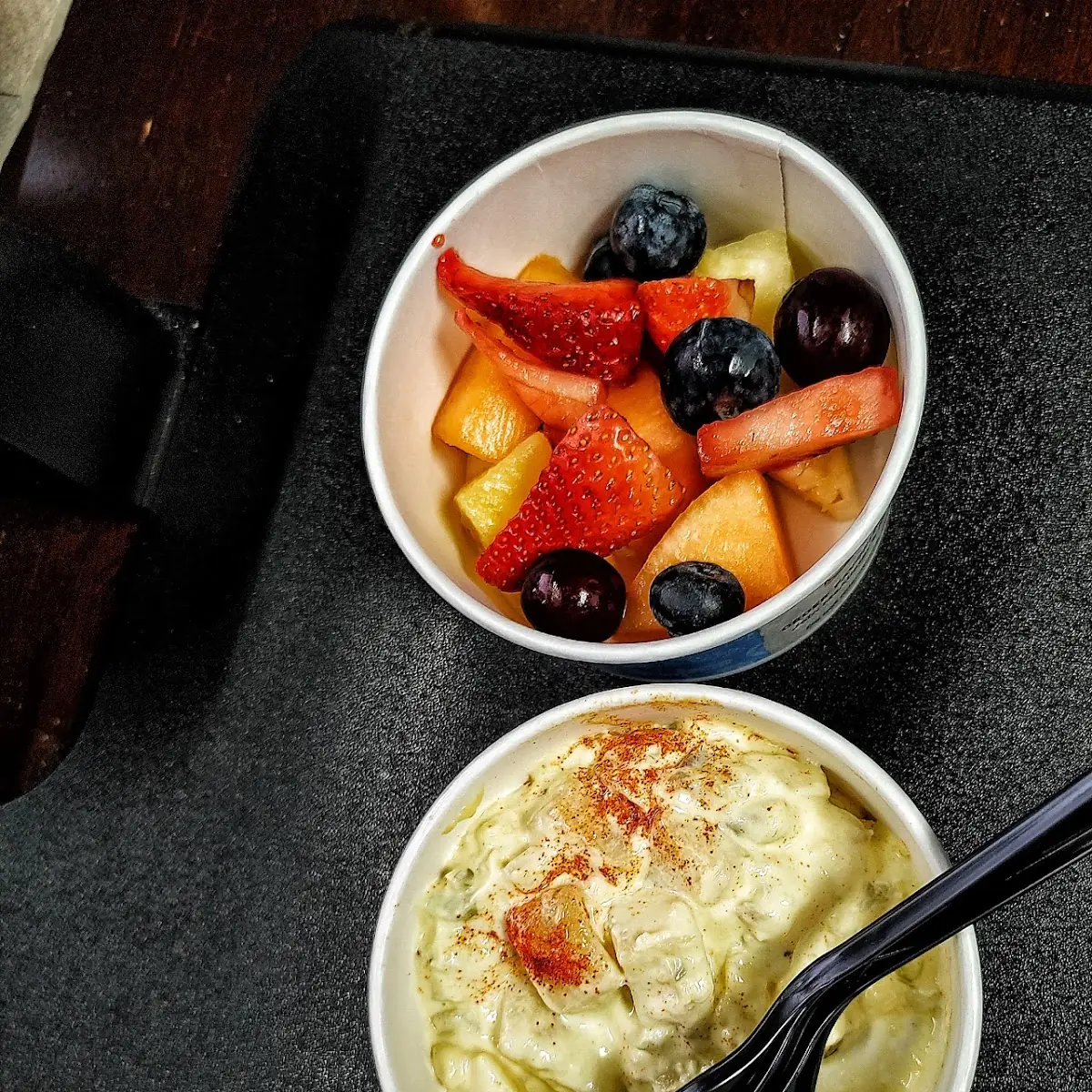 Potato Salad Fruit Cup