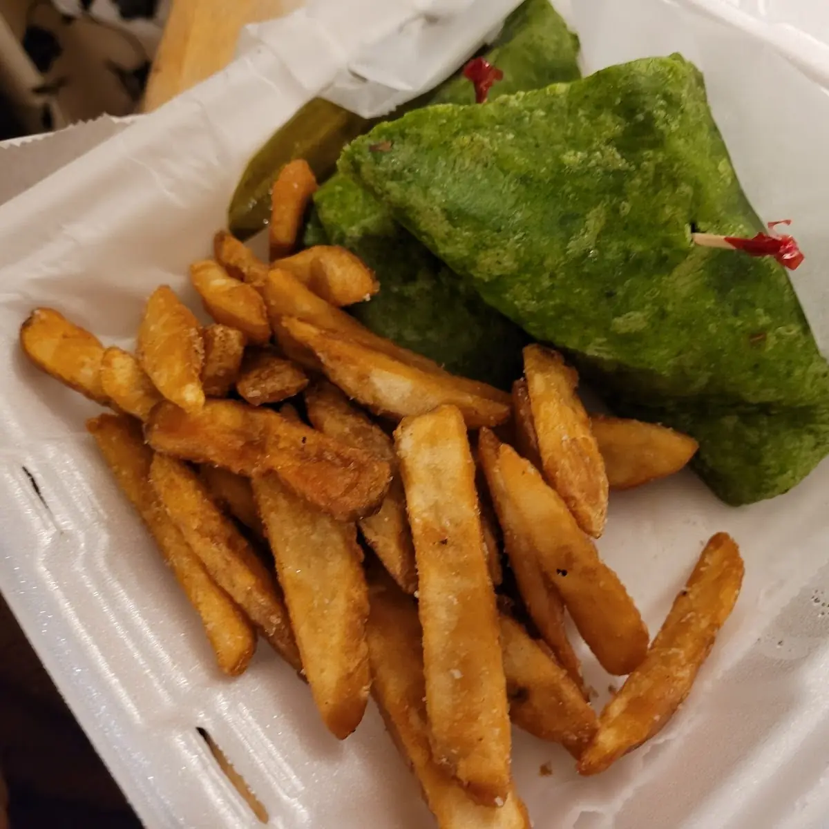 Chicken Caesar Wrap & Fries