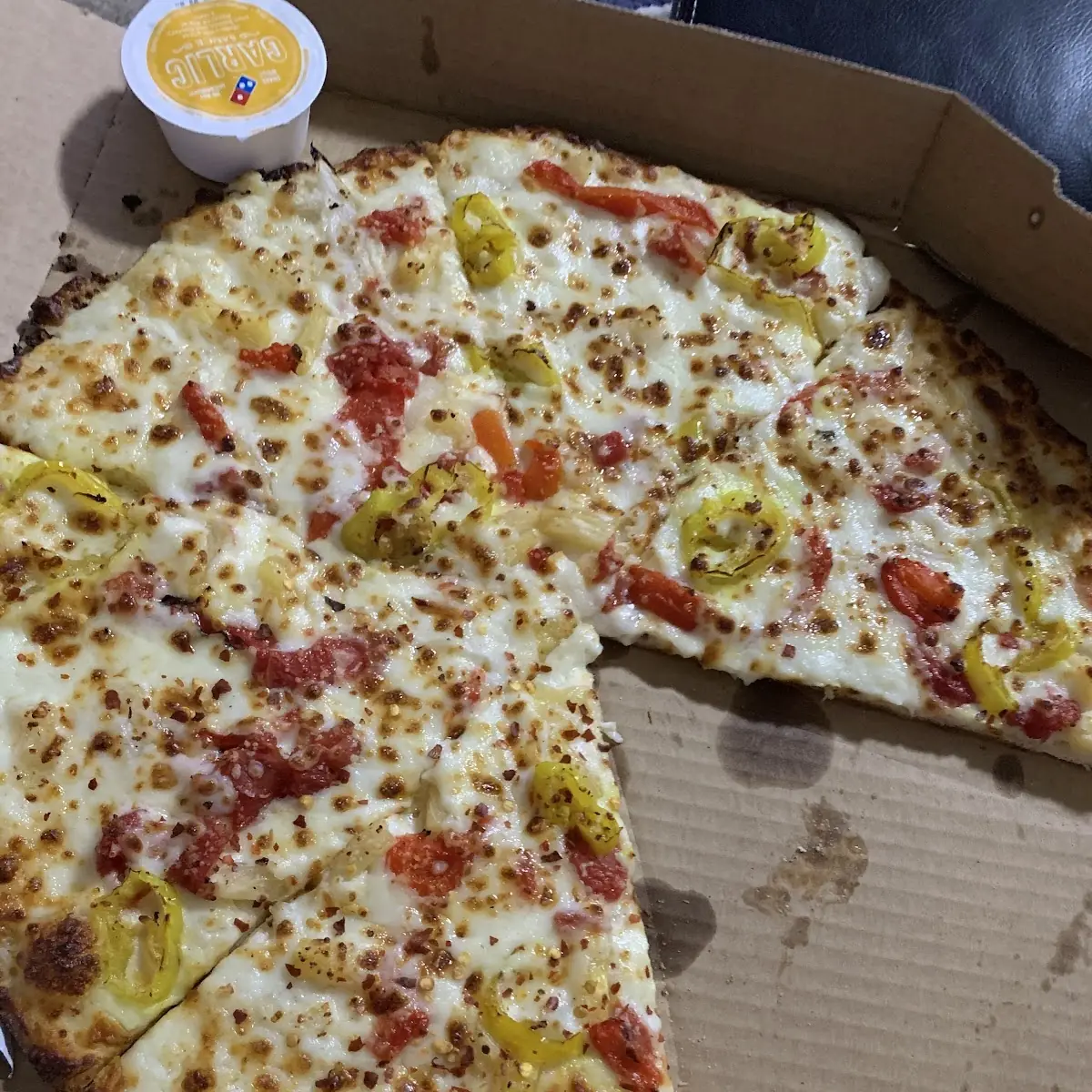 White Sauce Veggie Pizza