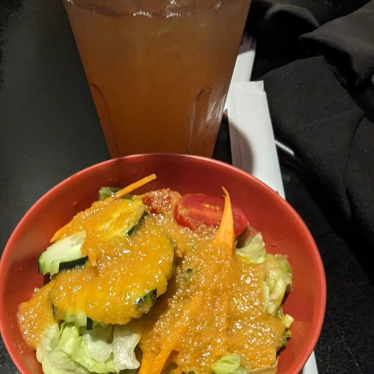 Side Salad with Ginger Dressing