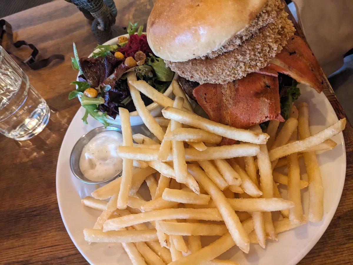 Burger and Fries, Chickpea Restaurant