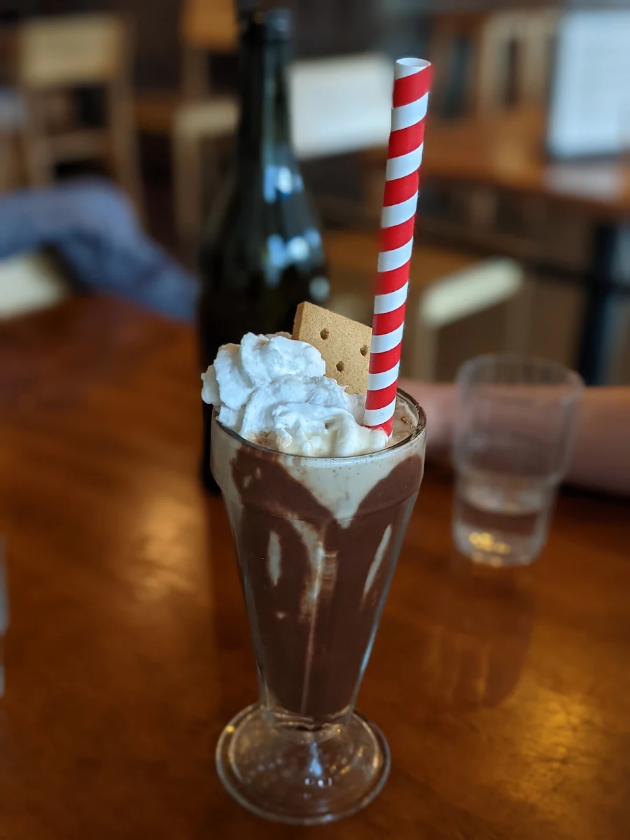 Raspberry Chocolate Milkshake, Chickpea Restaurant