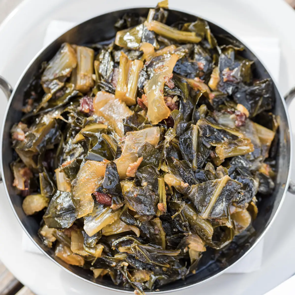 Low & Slow Collard Greens with Pork Belly