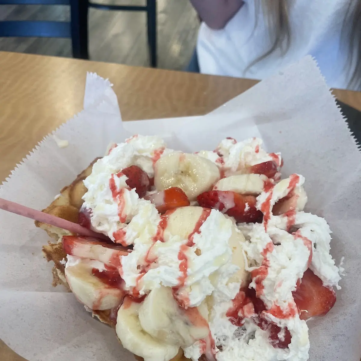 Bubble Waffle -Strawberry & Banana