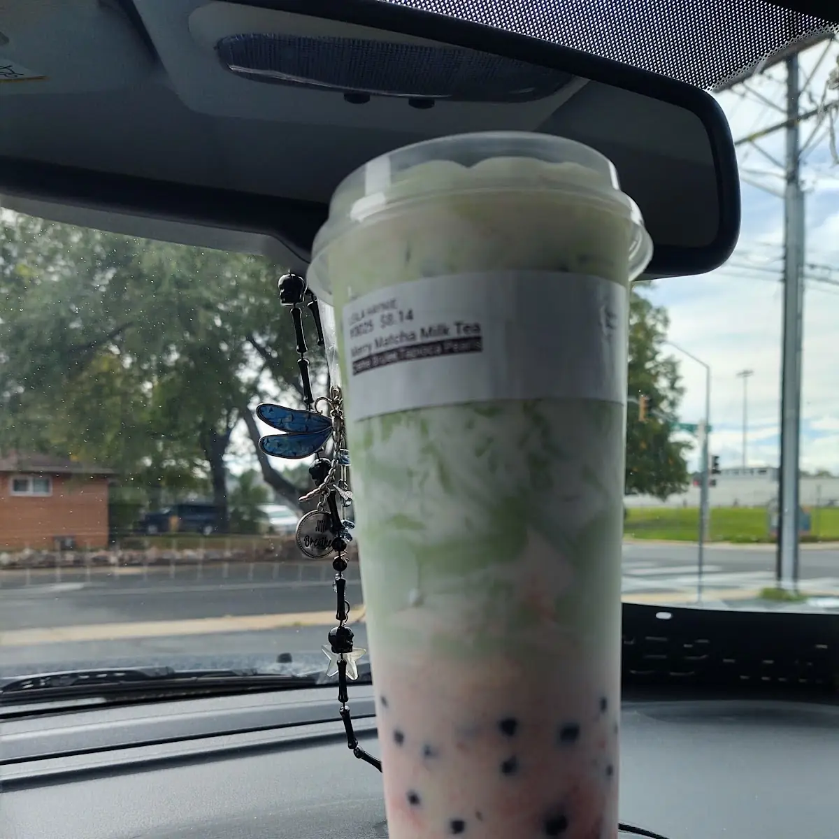 Strawberry Matcha Milk Tea