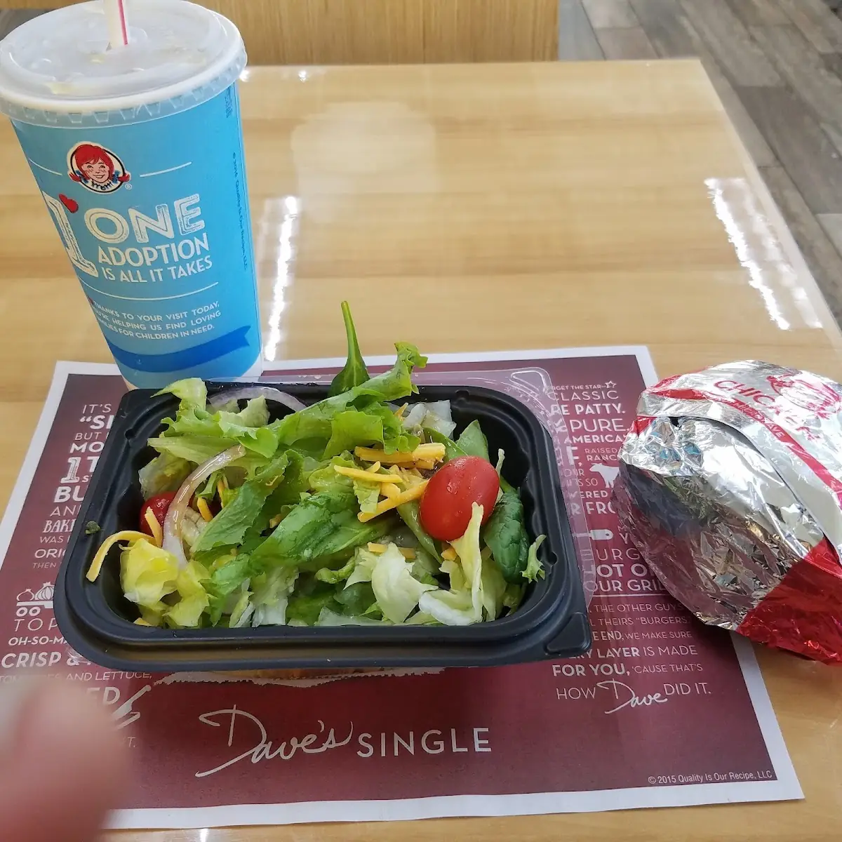 Chicken Sandwich & Side Salad