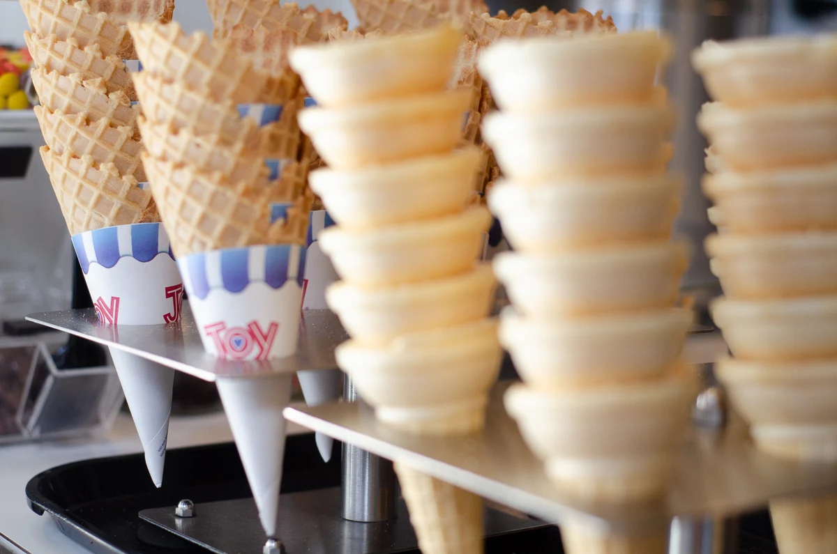 Salted Caramel Waffle Cone