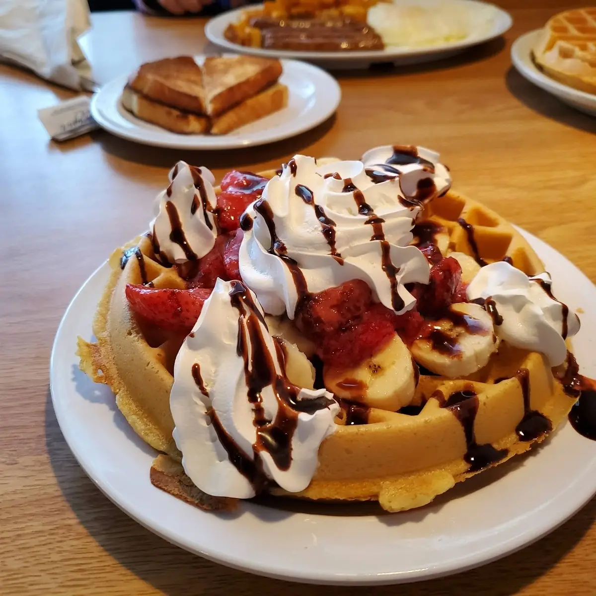 Banana Split Waffle