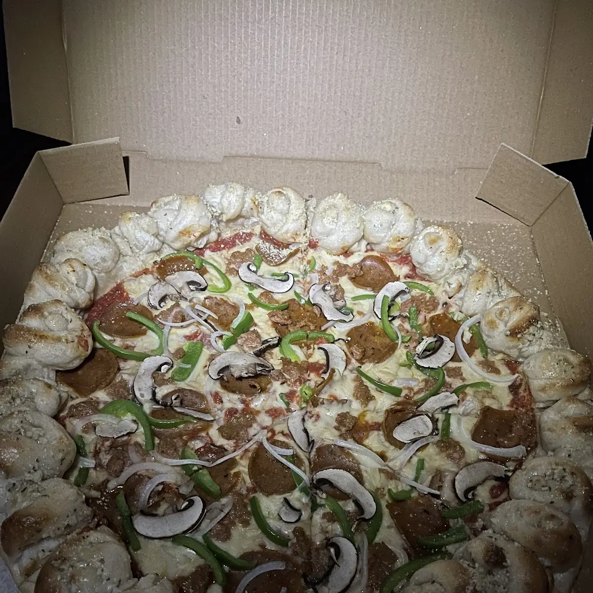 Onions Peppers Mushrooms