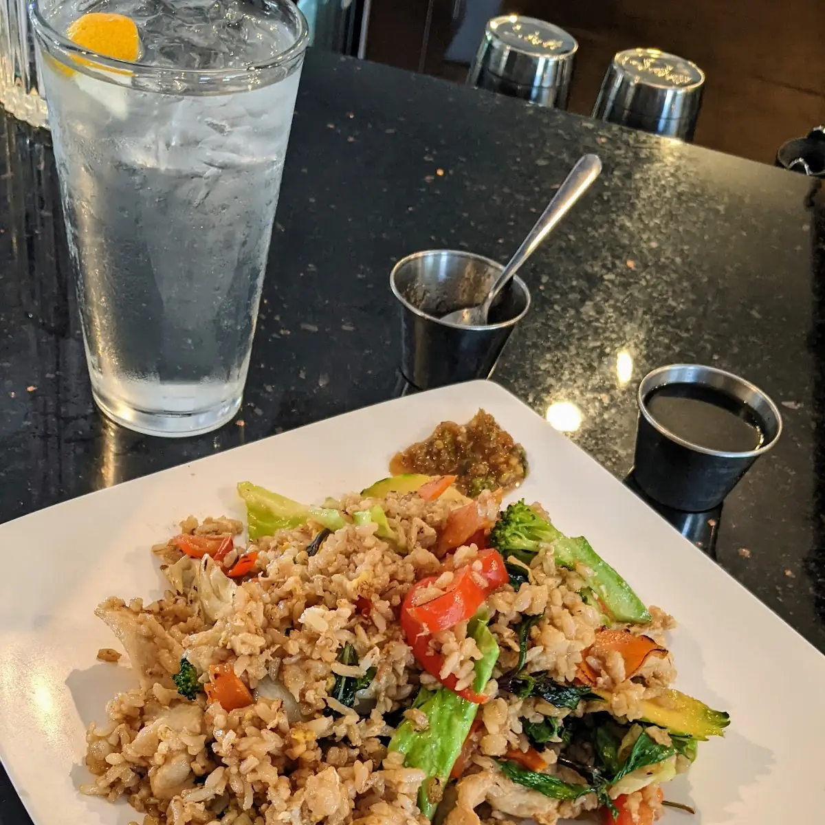 Thai Basil Fried Rice with Chicken