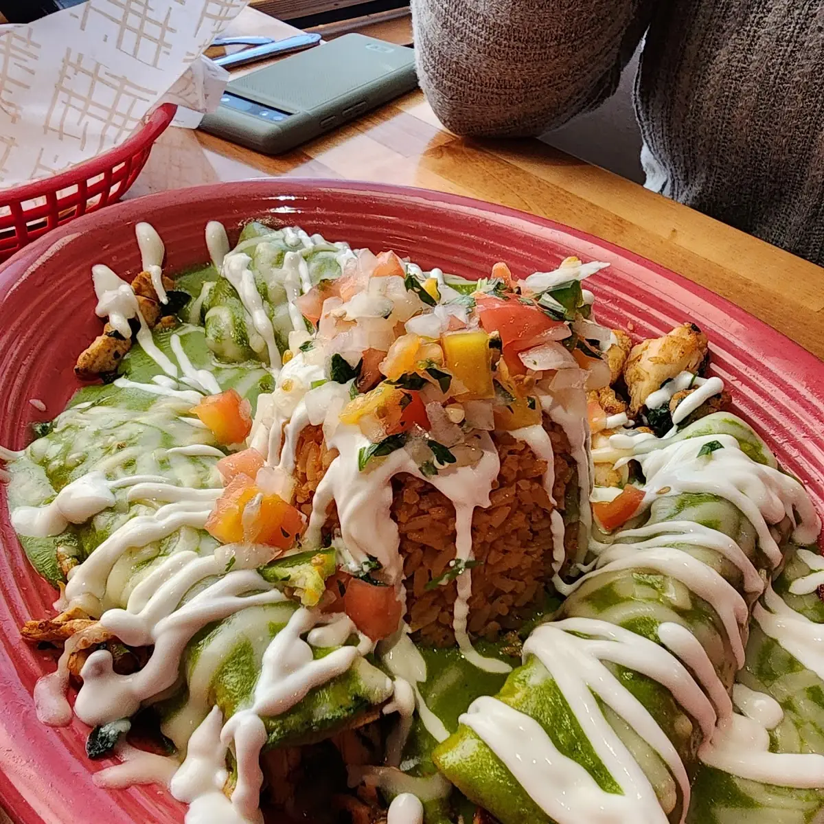 Enchiladas Verdes