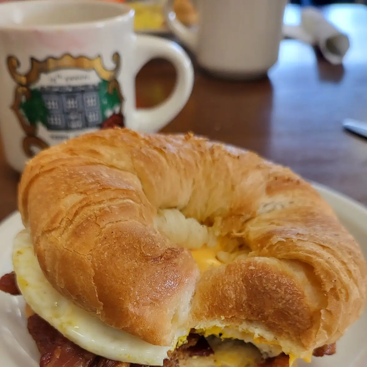 Double Bacon Egg & Cheese Croissant