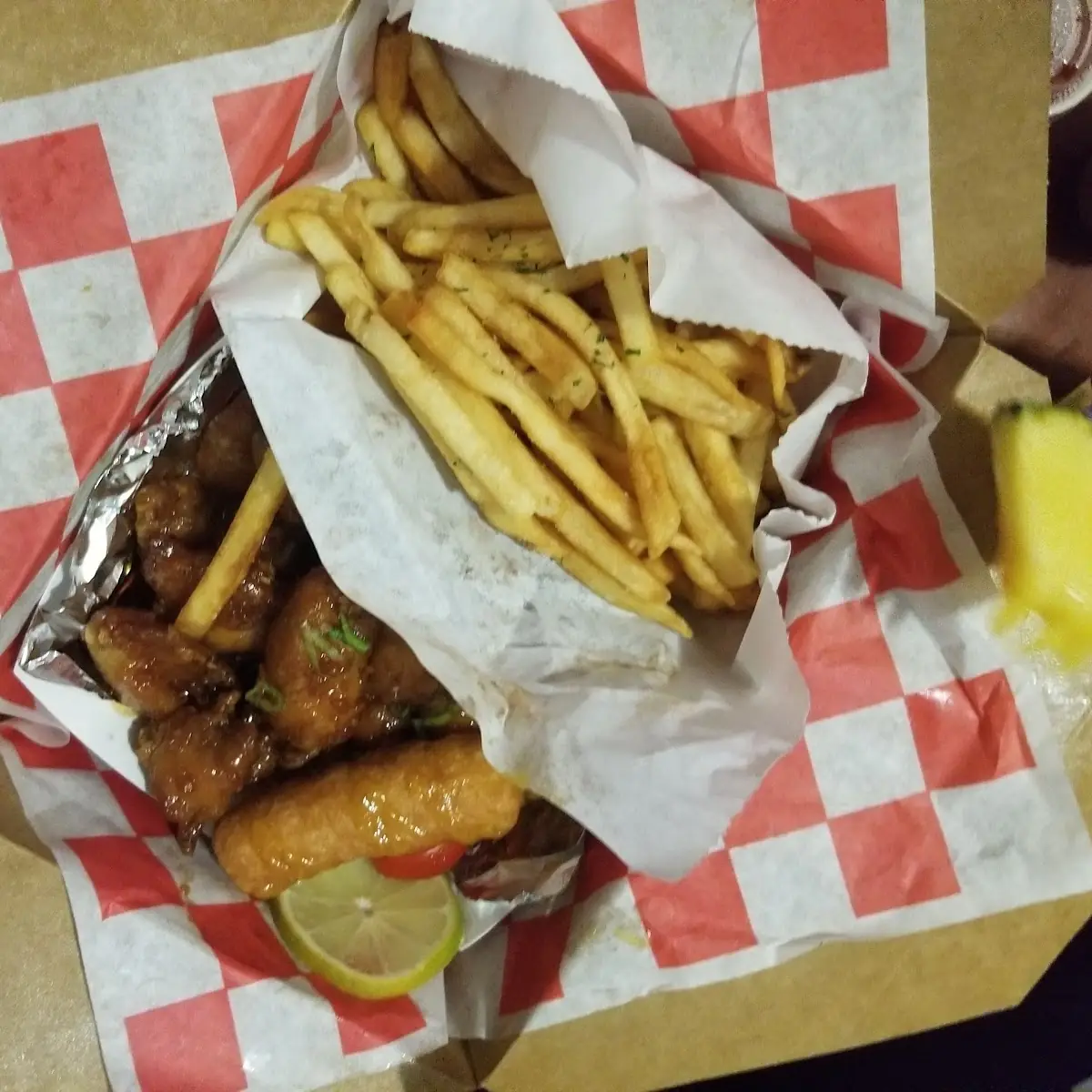 Soy Garlic Chicken Waffle Box