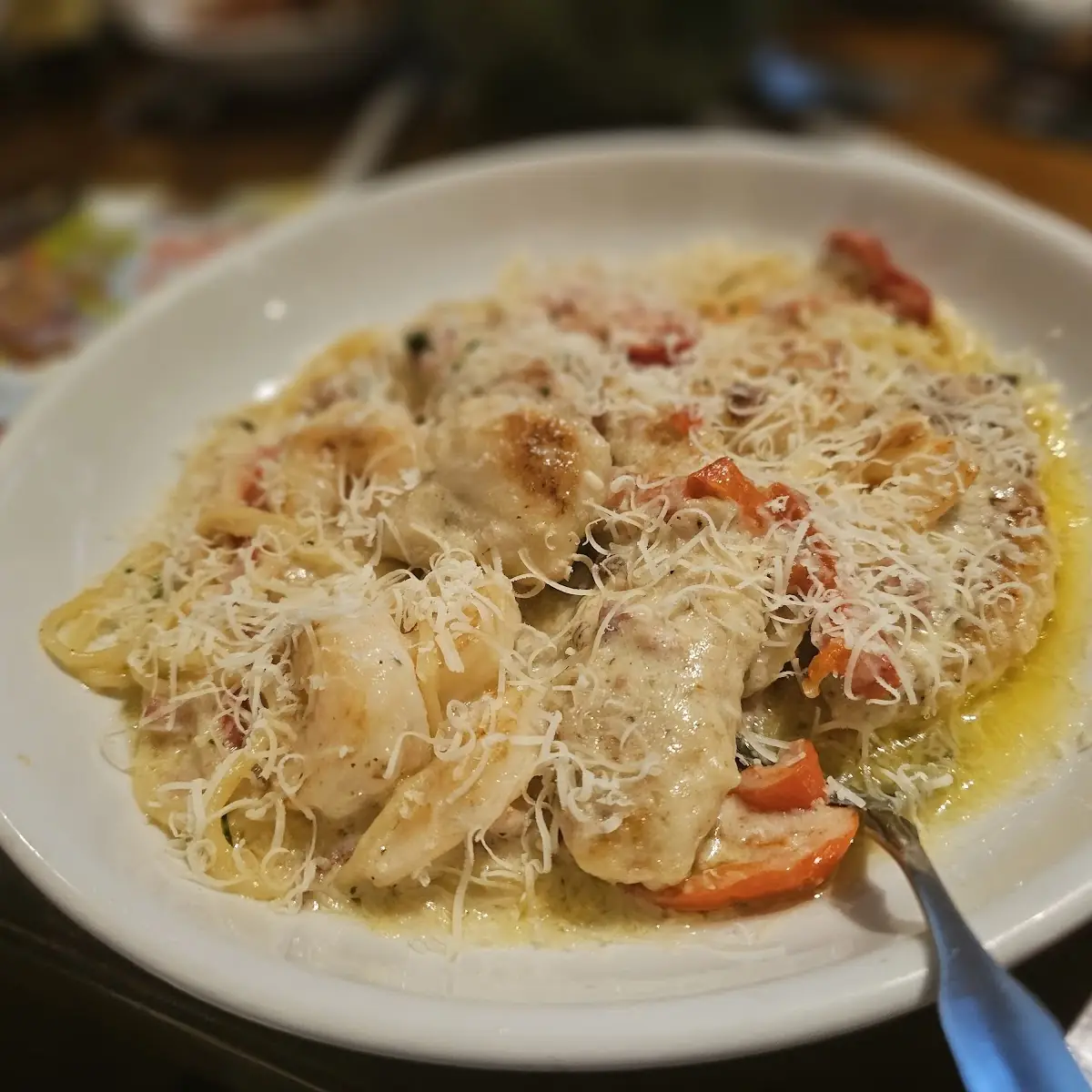 Chicken & Shrimp Carbonara