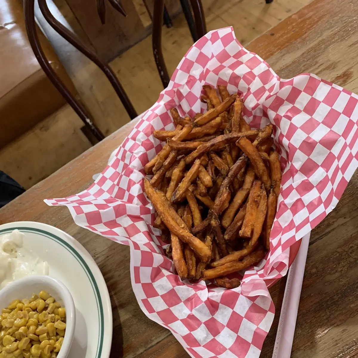 Sweet Potato Fries with Carmel Sauce
