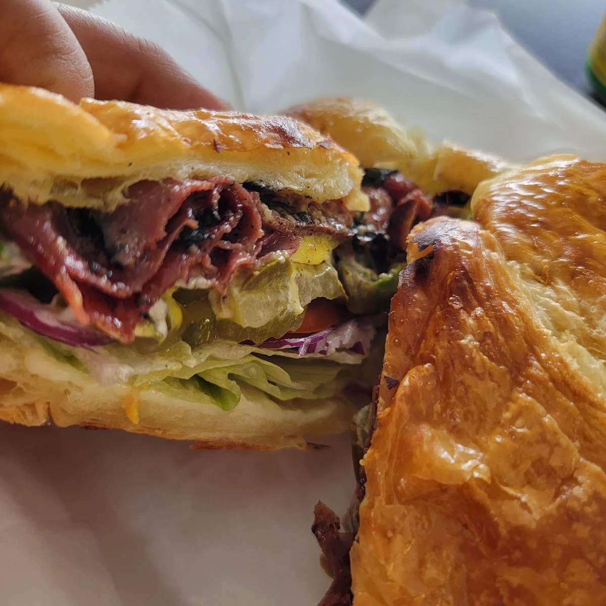 27 Pastrami Sandwich on Croissant