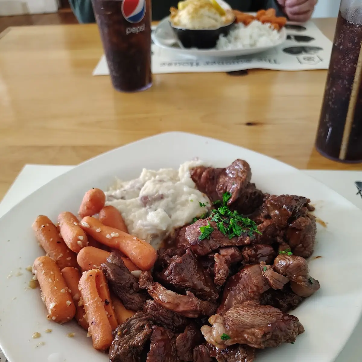 Maple Bourbon Steak Tips
