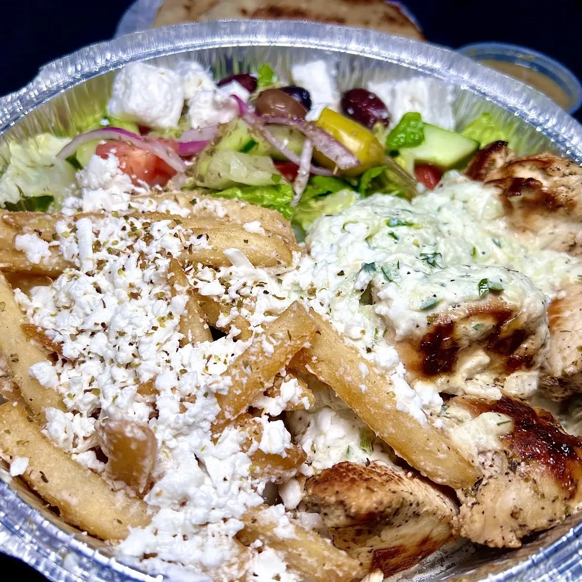 Chicken Souvlaki Platter
