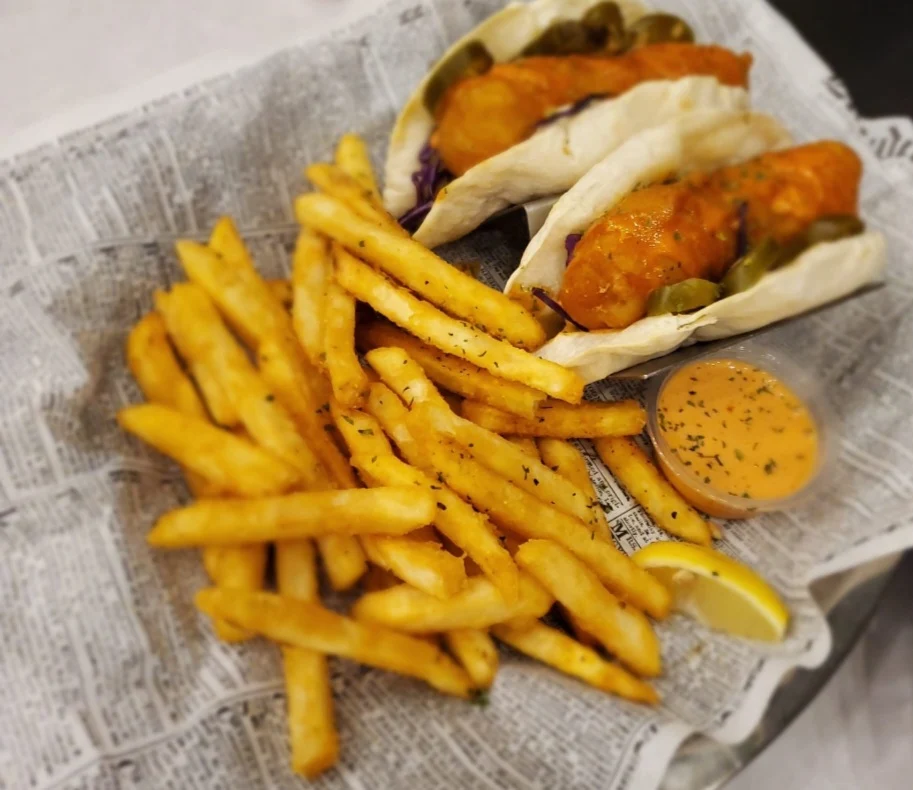 Fish Tacos & Fries