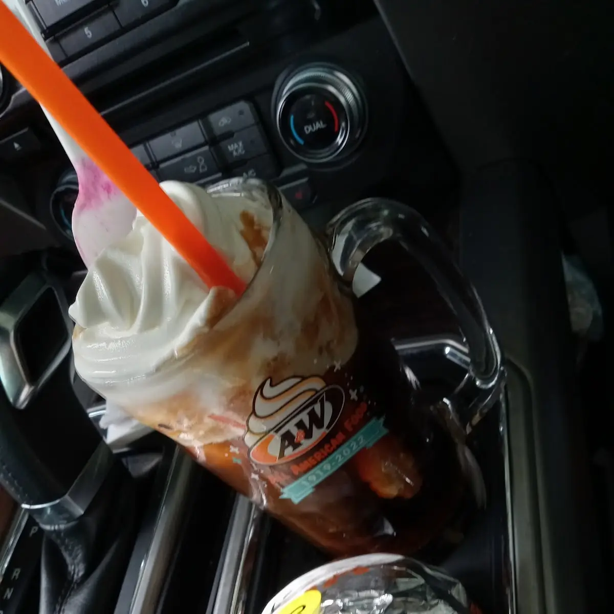 Root Beer Float and Plant Based Burger
