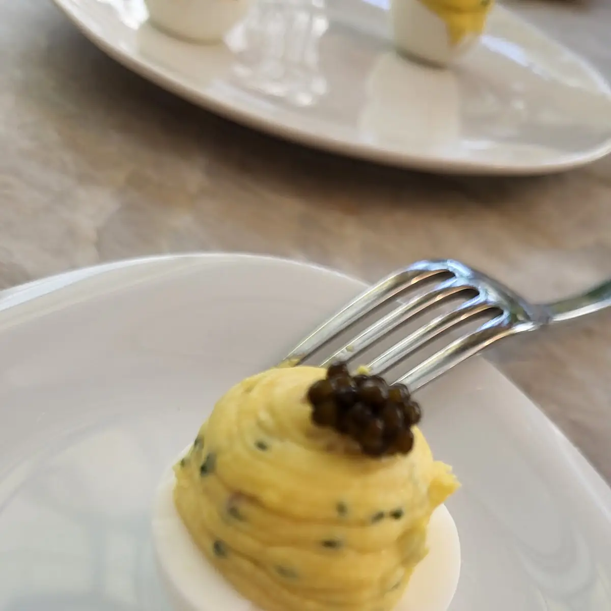 Deviled Eggs with Caviar