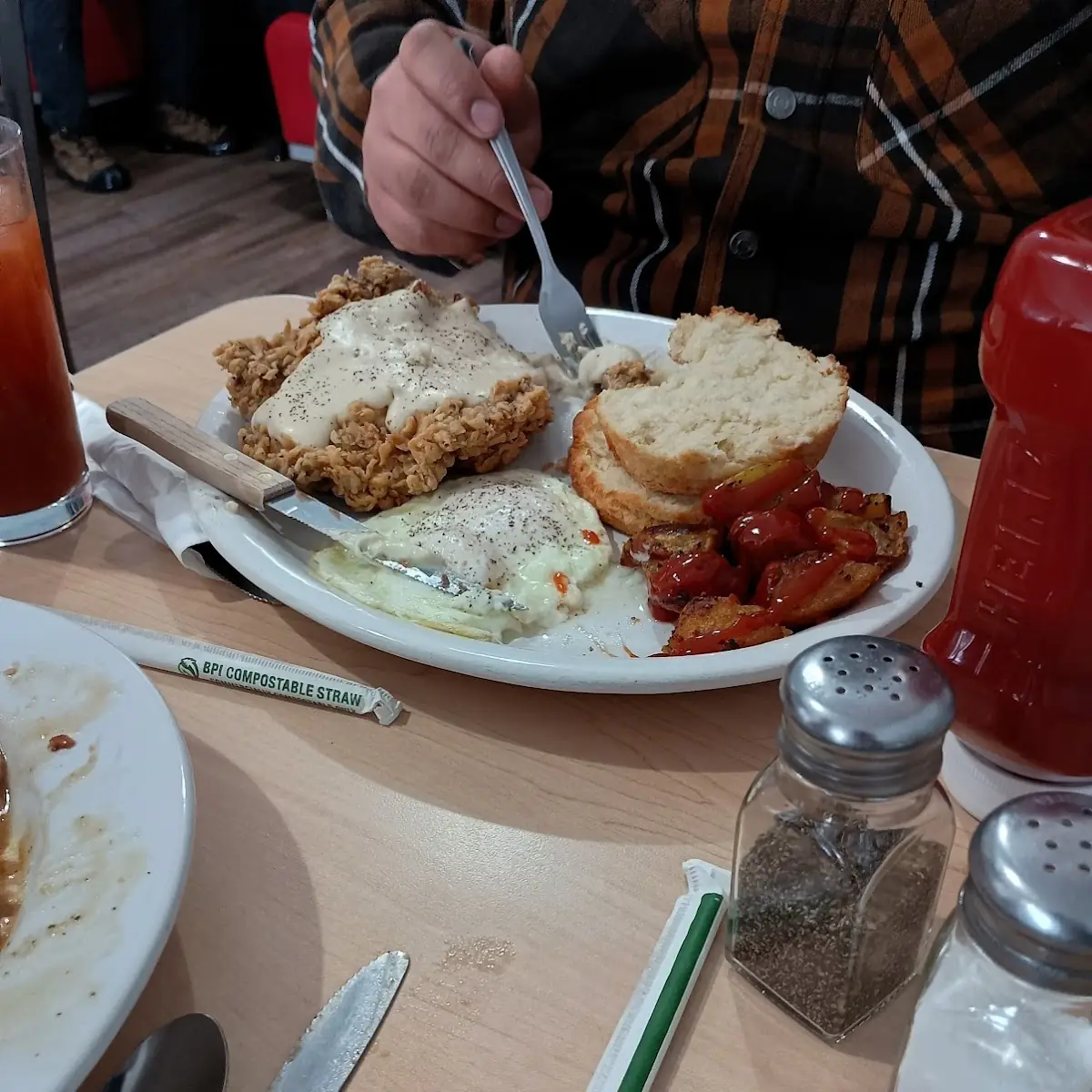 Chicken Fried Steak and Eggs