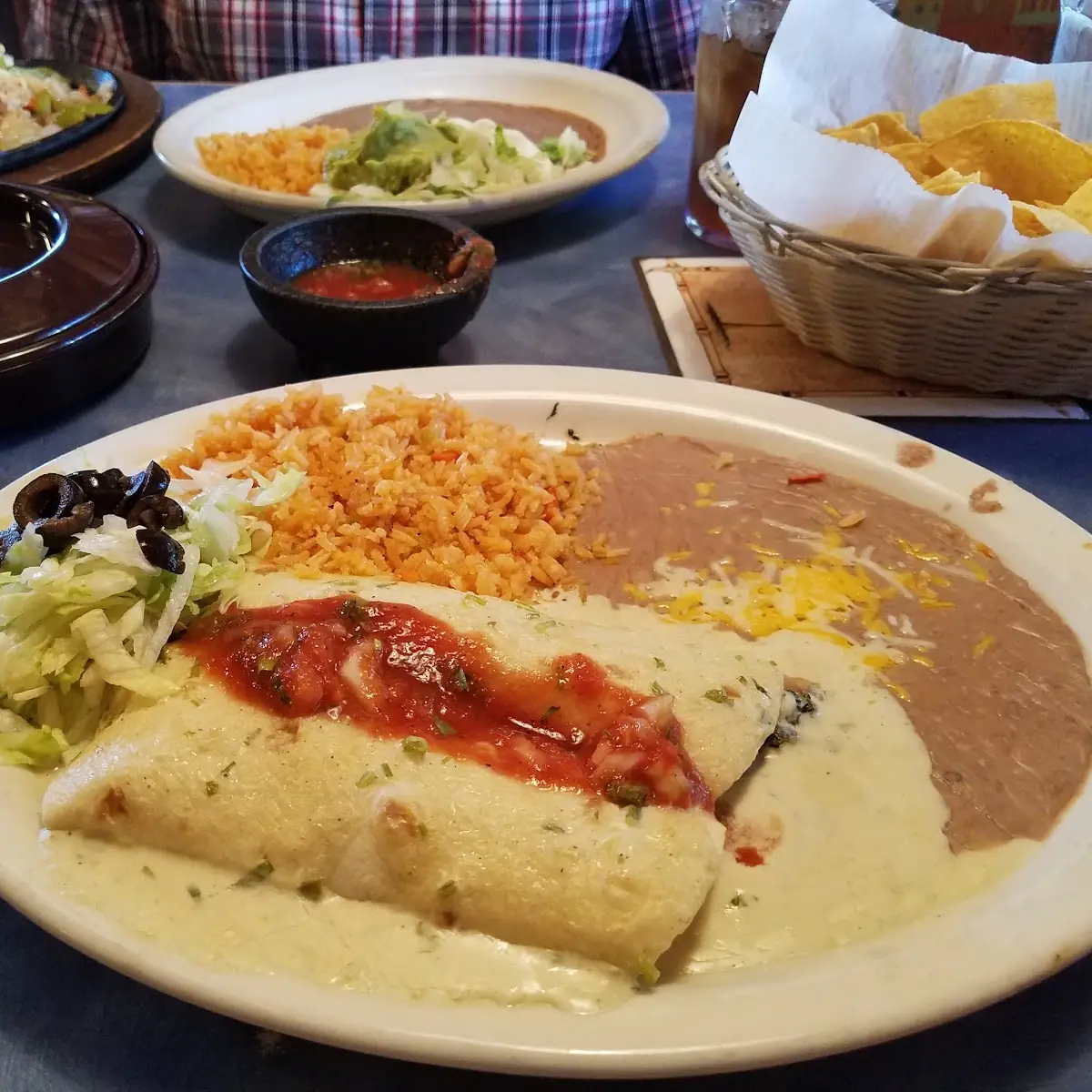 Wet Burrito Rice Refried Beans