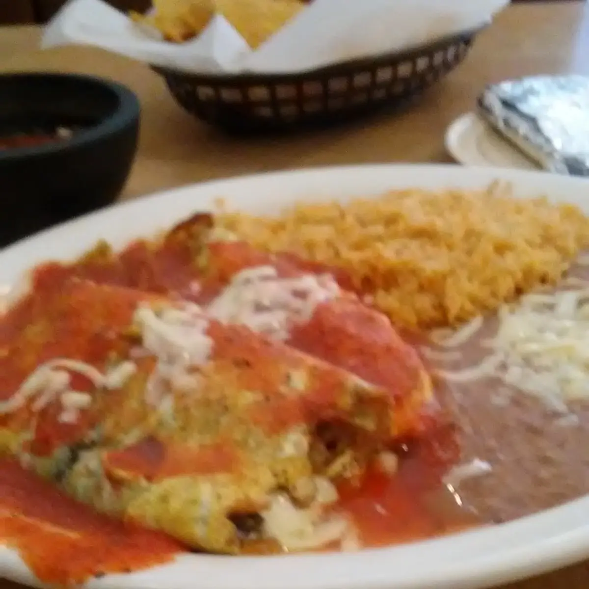 Beef Burrito 10 in Upper Plate