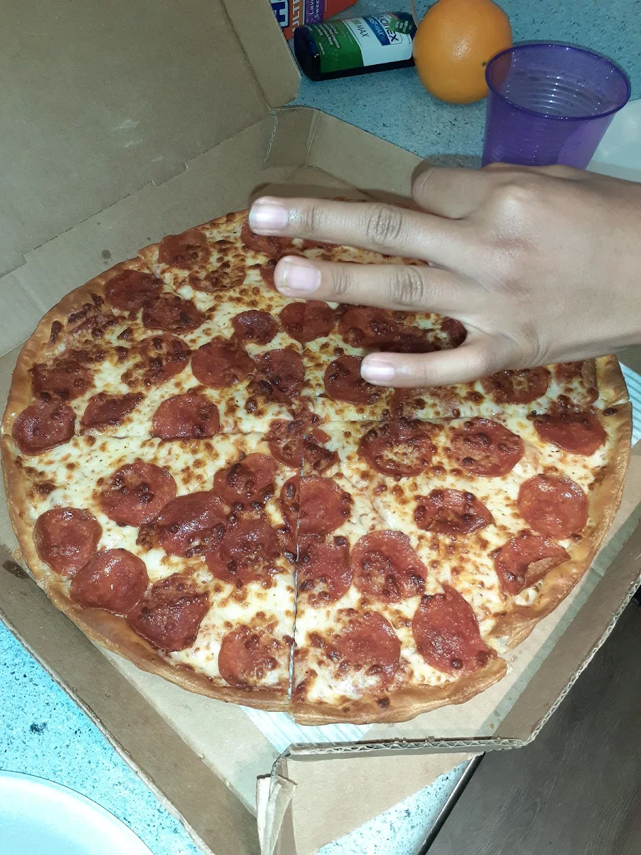 Pepperoni Pizza Extra Cheese Thin Crust