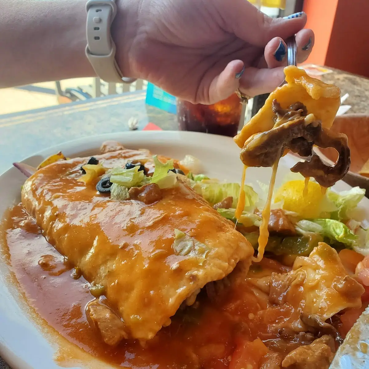 Grilled Chicken Burrito With Rice and Beans
