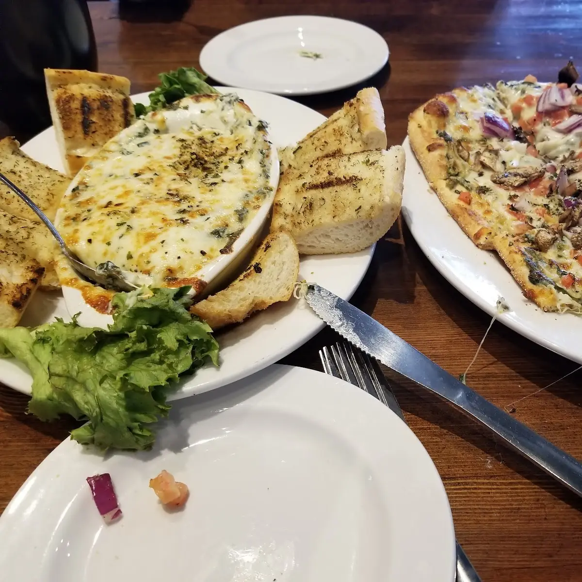 Spinach Dip Pepperoni Pizza