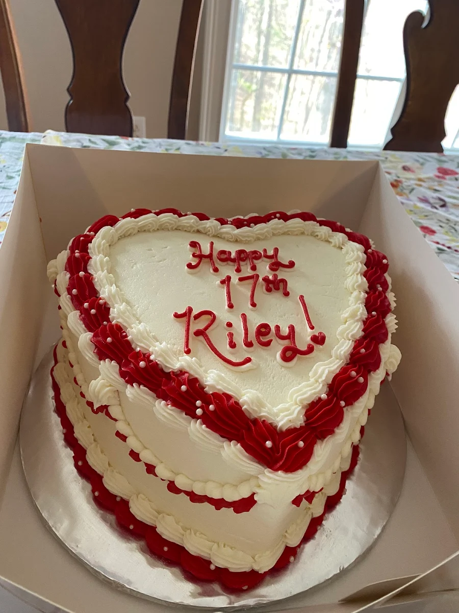 Strawberry Cake Heart Shaped Cake